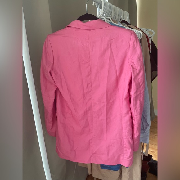 NWT Pink linen blazer XXS - Picture 6 of 6